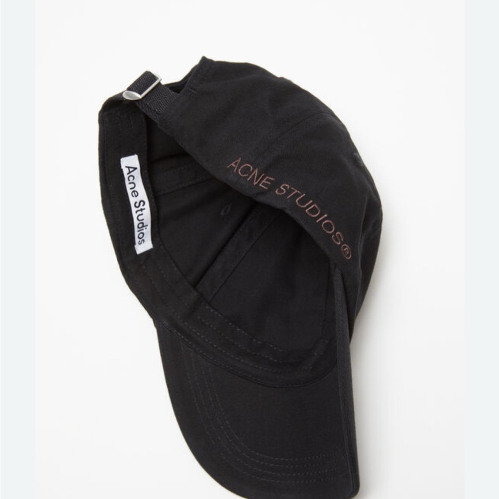 Acne Studios Black Cotton Twill Cap men/womens